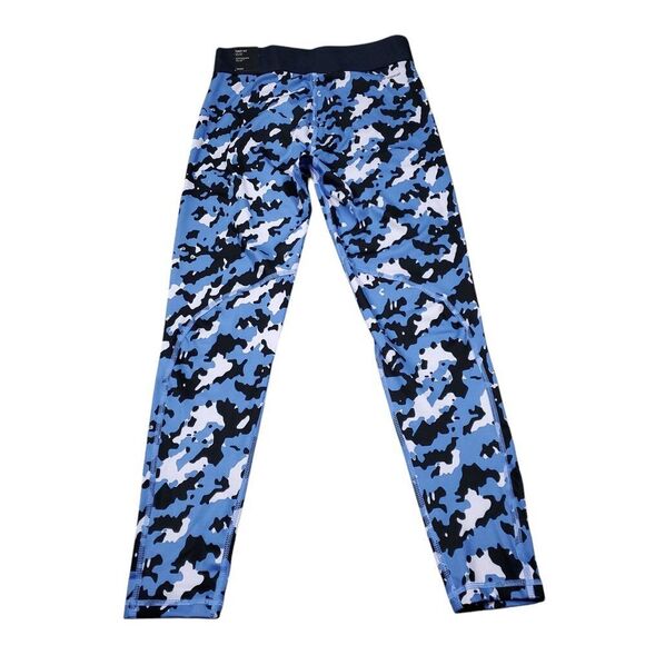 Adidas Techfit Camo 7/8 Leggings Silver Dawn Blue Fusion Women's Size Small - Picture 2 of 8
